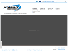 Tablet Screenshot of interspacetech.com